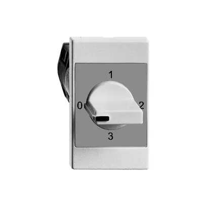 EB-Drehschalter FH 5/1L weiss mit Drehgriff 