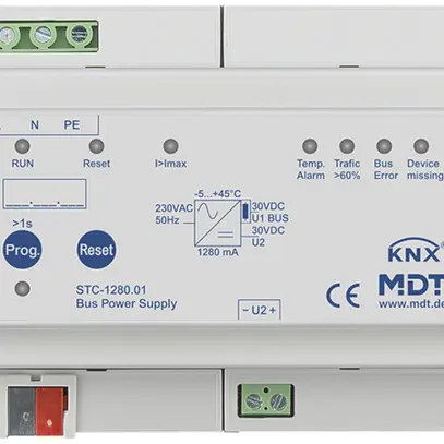 Alimentazione KNX AMD MDT STC-1280.01 30V 1280mA1 linea 1 bobina di blocco 6UM 