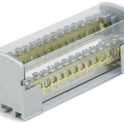 Verteilerblock PDB 2L 125A 45×133×50mm 2×35/2×25+11×6mm² grau 