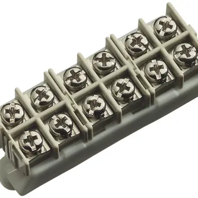 Barrette de bornes Reichle & De-Massari 2P 1…4mm² 41A 450V blanc 