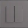 Stazione secondaria per interruttore 2c/2t WLAN Edue Wiser grigio scuro 