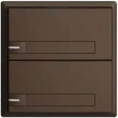 Pulsante KNX RGB EDUE, 250mW, c.LED RGB, c.carta, 2×pulsante, com.1×tasto, cof 