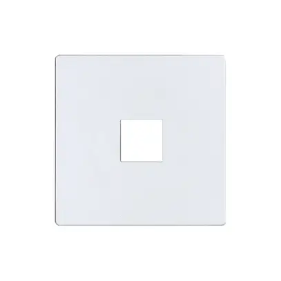 Plaque frontale EDIZIOdue elegance pour poussoir simple perle 