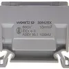 Borne de dérivation Woertz Ex 4…10mm² 57A 750V vis 2×1 rail DIN 35mm gris 