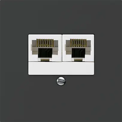 Scatola INC kallysto 2×RJ45u separato nero 