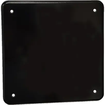 Placca di cop. INC 2×2 4fori di fissaggio nero 