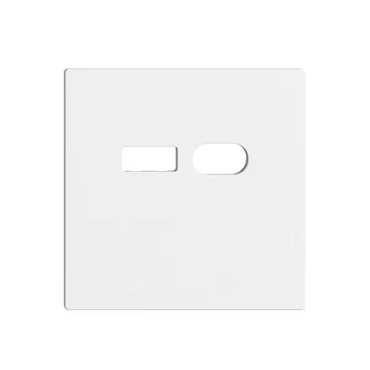 Kit di montaggio Feller EDIZIOdue per presa USB 18W tipo A + tipo C bianco 