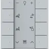 Modulo di comando ABB-free@home SB-F-8.0.1, 8 tasti alu-argento 