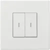 Interruttore a pulsante doppio AP ARTEOR, bianco 