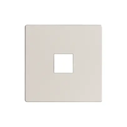 Placca frontale EDIZIOdue elegance per tasto semplice bianco artico 