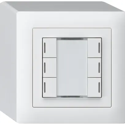 Poussoir AP kallysto KNX 6×blanc LED RGB s/e-link 