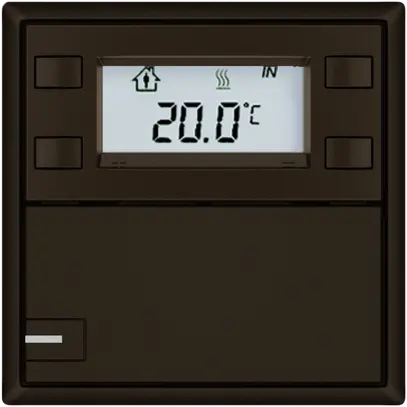 Poussoir RTH EDIZIO.liv SNAPFIX® a.RGB-LED 1×touche comm.1T br 