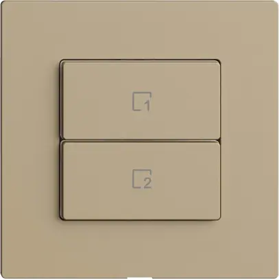 Pulsante scena 2 scene verticale/2T WLAN Edue Wiser sand 