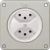 Prise NEVO, 2×T13, gris clair 