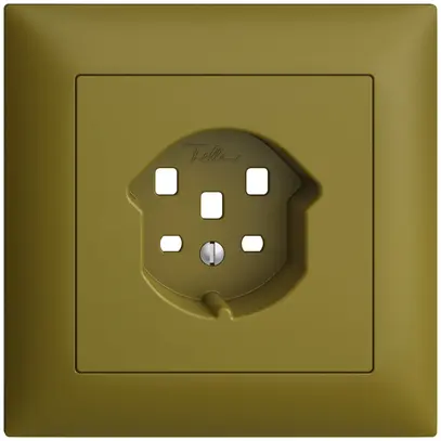 Kit frontale EDIZIOdue olive 88×88mm 1×T25 