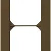 Telaio di copertura INC kallysto.pro 2×1 marrone 94×154mm 