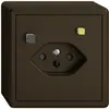 AP-Steckdose FI EDIZIO.liv 1×T13 mit Shutter br 