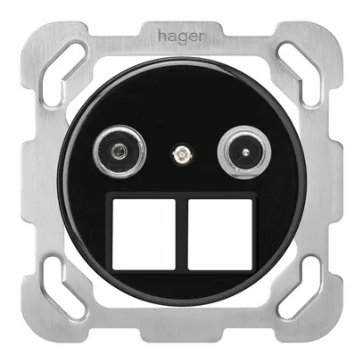 Presa multimedia INC basico TV-R mont.B 23dB 2GHz nero 