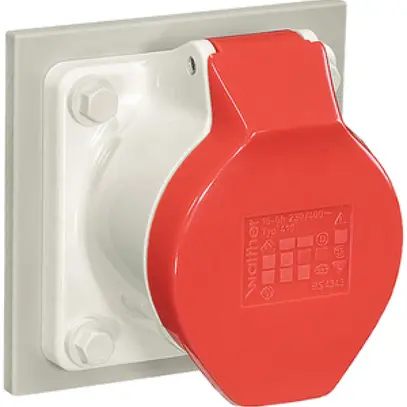 Prise INC CEEtyp 5L 16A J15, droite 