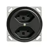 Prise INC 2×T23 16A noir FH, avec bornes enf. 