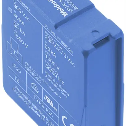 Scaricatore di ricambio Weidmüller VPU AC II 0 N-PE 305/65 Y 