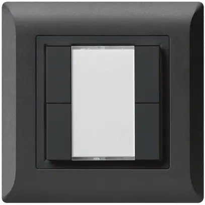 Poussoir multifonction ENC kallysto.line KNX RF 4× noir 