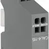 Blocco di contatti ausiliare ABB CAL4-11S, 1Ch/1R 4A AC-15, laterale 