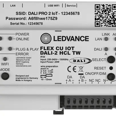 Appareil de commande LEDVANCE HCL TW IP20 220…240V DALI 91×106×62mm 
