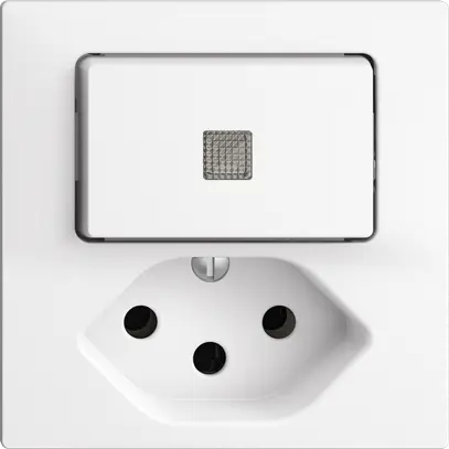 Combinaison lum.A-R/1L+T13 EDIZIOdue blanc, lentille LED jaune 