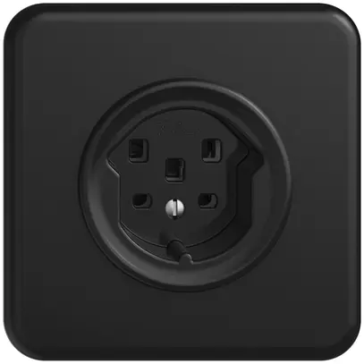 Prise ENC STANDARDdue T25 noir 