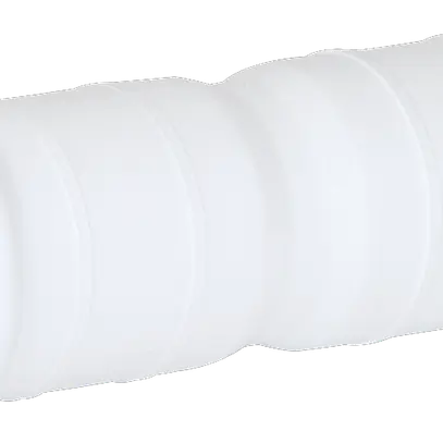 Doppelsteckmuffe PE 72/60 schwarz mit Sicke und Dichtungen KRDM 