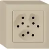 AP-Steckdose kallysto 3×T13/1S beige 