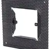 Cadre de fixation INC SLV pour applique INC MOBALA, 135×135×16mm, perforé, noir 