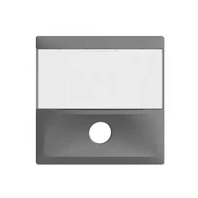 Placca frontale EDIZIOdue grigio scuro per tasto suoneria 
