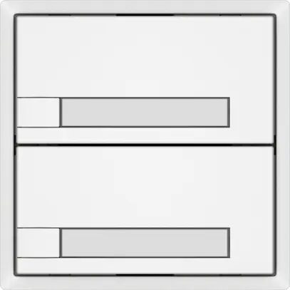 Pulsante universale EDIZIO.liv UNI SNAPFIX® 12…48V s.LED 2× com.1T targ.bi 