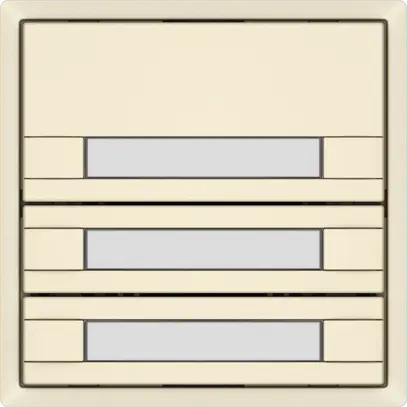 Poussoir universel EDIZIO.liv UNI SNAPFIX® s.LED 3× comm.2T étiqu.cr 