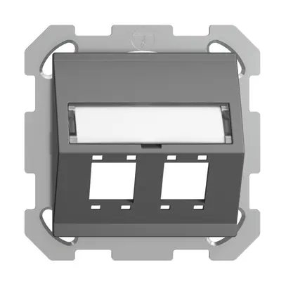 Kit montaggio INC EDIZIOdue FM uscita obliqua 2×R&M cat.5e/6/LC speciale, grs 