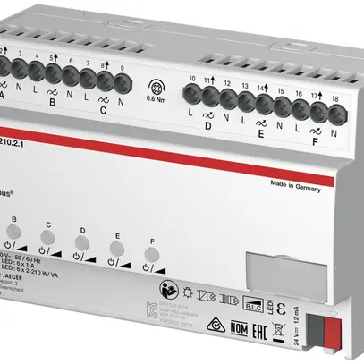 Actionneur variateur AMD ABB KNX UD/S 6.210.2.1, 6×210W 