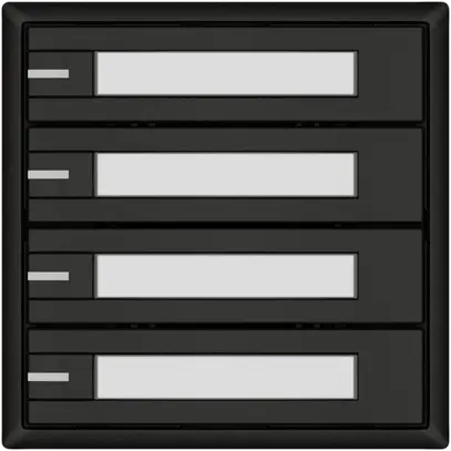 Pulsante KNX RGB EDIZIO.liv SNAPFIX® sensore temp.RGB-LED targ.4× com.1T ne 