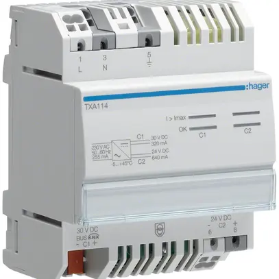 Alimentation KNX AMD Tebis 30VDC 320mA 24VDC 640mA 