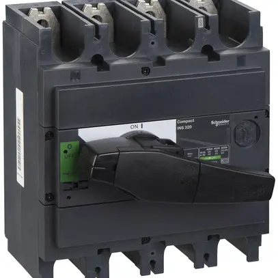 Interupteur de charge Schneider Electric INS 4L 320A avec poignée rotative noir 