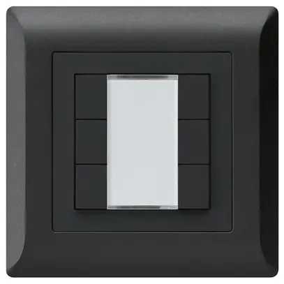 Poussoir ENC kallysto.line KNX 6×s/e-link noir 