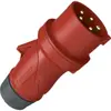 Spina mobile CEE PowerTOPXtra 32A IP54 5P 6h 400V Ø78×196mm rosso 