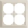 Cadre de recouvrement EDIZIOdue 2×2 crema 