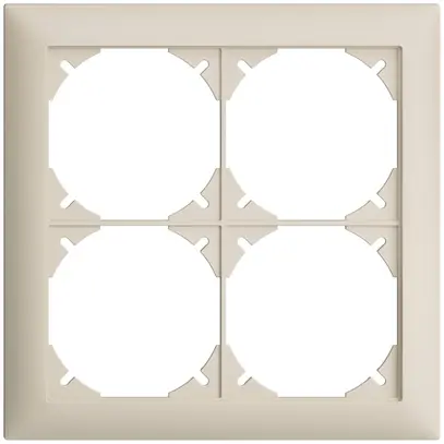 Telaio di copertura EDIZIOdue 2×2 crema 