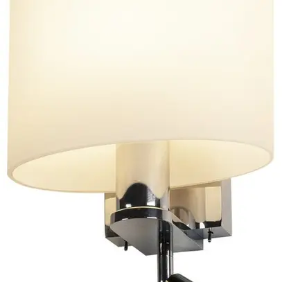 Applique SLV KENKUA SPOT E27 40W, avec liseuse LED 2W 3000K, satin/chrome 