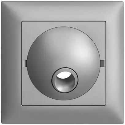 Kit frontal ENC EDIZIOdue silver 88×88mm pour boîte de raccordement 