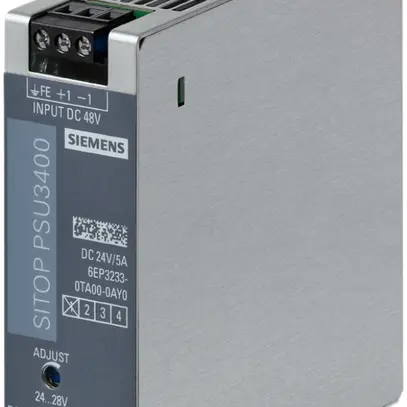 Alimentazione Siemens SITOP, IN: 48VDC, OUT: 24VDC/5A 