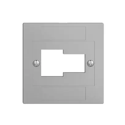 Placca frontale 1×TT,1×RJ45 sand ITplus ITM EDIZIOdue 