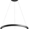 Luminaire suspendu LED SLV ONE 60 DALI 25W 1500lm 3000/4000K Ø600×30mm noir 